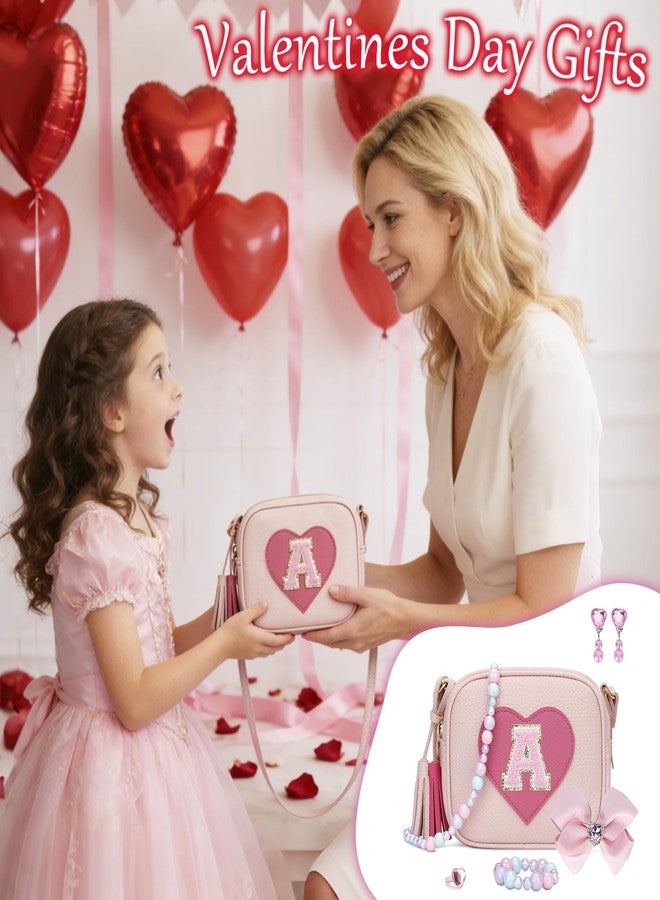 KKXIU Gifts For 3 4 5 6 7 8 Year Old Girls Dress Up Jewelry Kids Toys Toddler Purse Heart Little Girl Bag (N, Pink) - Image 2